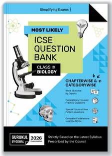 Gurukul By Oswal Biology Most Likely Question Bank ICSE Class 9 Exam 2026  - Chapterwise & Categorywise Topics, Comptency Focused Questions, Expert Advice, Latest Syllabus, New Paper Pattern