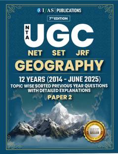 UGC Net Geography Pyq  - NTA Paper 2 | Solved Papers (2014–June 2025) with Unitwise PYQ & Detailed Explanations | Best Book for UGC NET JRF, SET, SLET & Geography Entrance Exams | IFAS Publications