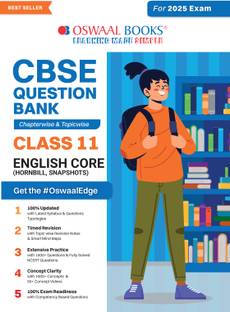 Oswaal CBSE Question Bank Class 11 English Core, Chapterwise and Topicwise Solved Papers For 2025 Exams