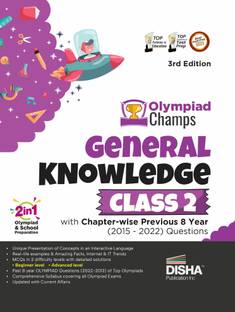 Olympiad Champs General Knowledge Class 2 with Chapter-Wise Previous 8 Year (2015 - 2022) Questions Complete Prep Guide with Theory, Pyqs, Past & Practice Exercise