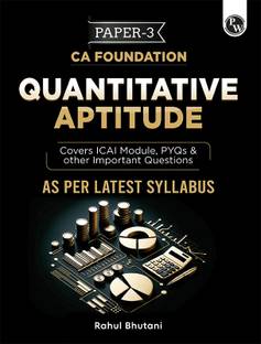 PW CA Foundation Quantitative Aptitude | Including PYQs, MTP, RTP and All Important Questions | Latest Syllabus (For 2024 Exams)
