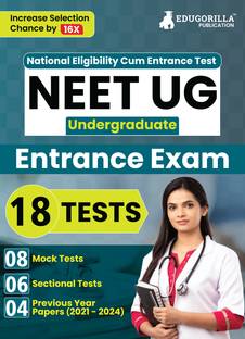 NEET UG Medical Entrance Exam  - 2025 - 8 Mock Tests, 6 Sectional Tests and 4 Previous Year Papers (2500 Solved Questions) with Free Access to Online Tests