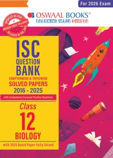 Isc Question Bank Chapterwise & Topicwise Solved Papers Class 12 Biolo