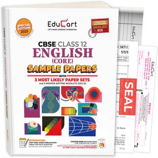 Educart CBSE English Core Class 12 Sample Paper 2024-25 (With exclusive CBSE Mock Booklets for 2025 Exam)