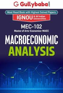MEC-102 Macroeconomic Analysis  - Macroeconomic Analysis