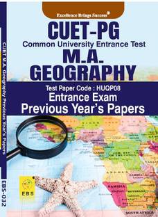 CUET PG MA Geography (Test Paper Code-HUQP08) Entrance Exam Previous Year's Papers (English Medium)  - CUET PG MA Geography Entrance Exam (Test Paper Code-HUQP08)