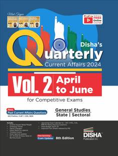 Disha's Quarterly Current Affairs 2024 (April to June) for Competitive Exams - Upsc & State Psc Civil Services, Ssc, Nda, Cds, Bank Po/ Clerk, Rrb