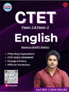 CTET Paper-1 & Paper-2 | English | NCERT & IGNOU BASED | Sachin Choudhary | Sachin Academy | Invincible