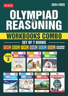 MTG NSO-IMO-IEO-NCO-IGKO-ISSO Olympiad Workbook and Reasoning Book Combo Class 3 (Set of 7 Books) | MCQs, Previous Years Paper & Achievers Section - SOF Olympiad Preparation Books For 2024-25 Exam