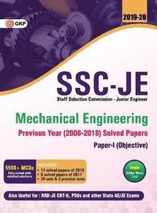 Ssc Je Mechanical Engineering for Junior Engineers Previous Year Solved Papers (2008-18), 2018-19 for Paper I