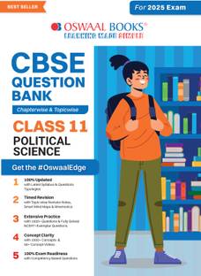 Oswaal CBSE Question Bank Class 11 Political Science Hardcover Book, Chapterwise and Topicwise Solved Papers For 2025 Exams