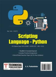 GTUT DIPLOMA Scripting Language -Python GTU 21 Course ( III - CE - 4330701)