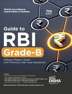 Guide to RBI Grade B Officers Phase I Exam with Previous Year Questions - 7th Edition | 2022 & 2023 Phase II Past Description Questions |