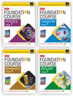 MTG Foundation Course Class 7 Physics, Chemistry, Mathematics & Biology Book (Set of 4) For IIT JEE, NEET, NSO Olympiad, NTSE, NVS, KVPY & Boards Exam | Based on NCERT Latest Pattern 2024-25