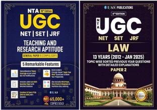 UGC NET Law  - Paper 2 & UGC NET Paper 1 - 2025 [Set of 2 Books] | Previous Year Solved Papers with Detailed Solutions | Best Seller PYQ Book for NTA UGC NET Law Exam | IFAS Publications