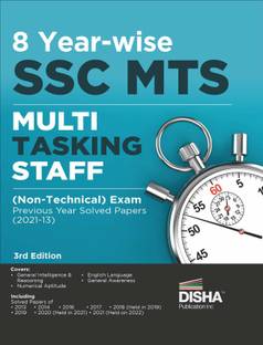 8 Year-Wise Ssc Mts Multi Tasking Staff (Non-Technical) Exam Previous Year Solved Papers (2013 - 22)Staff Selection Commission Pyq