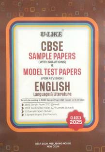 U-LIKE Class 10 English (Language & Literature) CBSE Sample Papers & Model Test Papers For CBSE Examination 2025