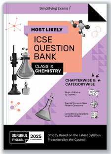 Gurukul By Oswal Chemistry Most Likely Question Bank for ICSE Class 9 for Exam 2025 - Chapterwise & Categorywise Topics, Latest Syllabus, New Paper Pattern