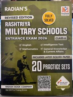 Rashtriya Military School Class 6 Practice Set Book for 2026 in English