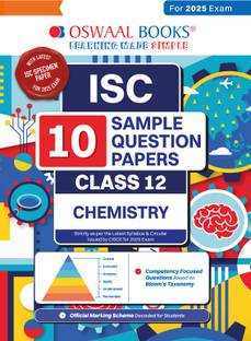 Oswaal Isc | 10 Sample Question Papers | Class 12 | Chemistry