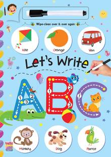 Early Learn to Write ABC: Best Wipe and Clean Pencil Control, Tracing Workbook for Kids | Smart Educational Reusable Writing Book - Ages 3+ Years