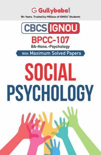 Gullybaba IGNOU BA (Honours) 3rd Sem BPCC-107 Social Psychology in English - Latest Edition IGNOU Help Book with Solved Previous Year's Question Papers and Important Exam Notes
