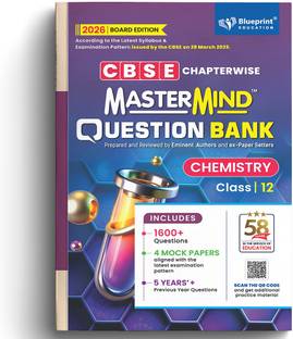 Mastermind CBSE Question Bank Class 12 Chemistry Exam 2026 With 4 Mock Papers