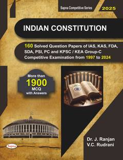 Indian Constitution 130 Solved Question Papers Of Kas Fda Sda Psi Pc & Group C Competitive