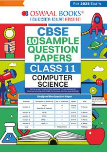 Oswaal CBSE Sample Question Papers Class 11 Computer Science Book (For 2025 Exam)