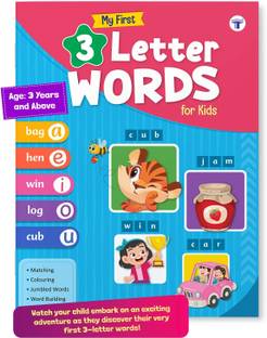 My First Three Letter Words Book for Kids | 3 Letters Tracing & Activities Book with Colourful Illustrations | Phonic Reading Book | English Reading Book For Children  - My First 3-Letter Words Book for Kids | Early Learning Educational Activity Book for Ages 3+ | Fun Matching, Coloring, Word Building & Jumbled Words
