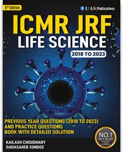 DHR-ICMR Biomedical Research Eligibility Test (BRET) Book  - Topic wise sorted solved papers | Best Book for ICMR Life Science Exam-IFAS Publications