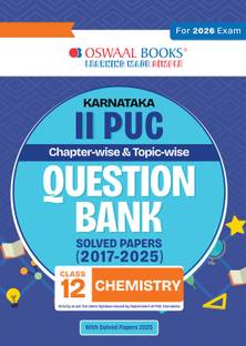 Oswaal Karnataka II PUC Chapterwise & Topicwise Question Bank Class 12 Chemistry