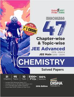 Errorless 47 Years Chapter-Wise & Topic-Wise Jee Advanced (1978 - 2024) & Jee Main (2013 - 2024) Chemistry Solved Papers - Pyq Question Bank in Ncert Flow for Jee 2025