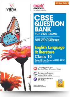 Maxx Marks CBSE Question Bank Class 10 English Language and Literature  - For 2026 Board Exams | Competency-Based Questions | CBSE Sample Papers | Fully Solved Papers | Affordable Learning for Every Student – Vidya Banaye Behtar Bharat