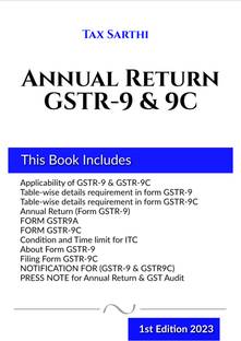 Annual Return GSTR-9 & GSTR-9C | 1st Edition 2023
