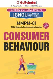 Gullybaba IGNOU CBCS MBA (New) 3rd Sem MMPM-01 Consumer Behaviour in English - Latest Edition IGNOU Help Book with Solved Previous Year's Question Papers and Important Exam Notes  - Consumer Behaviour