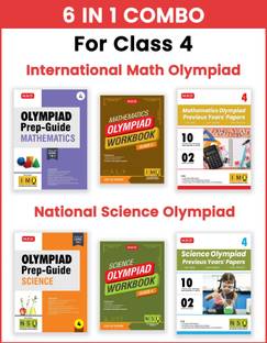 MTG Class-4 Mathematics & Science (IMO-NSO) Olympiad Workbook, Prep-Guide & Previous Years Papers (PYQs) - SOF Olympiad Books For 2025-26 Exam (Set of 6 Books)
