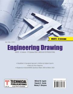 ENGINEERING DRAWING for MSBTE K Scheme (II - MECH. - 312311)  - MSBTE - K SCHEME BOOK