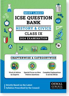 Oswal - Gurukul History & Civics Most Likely Question Bank for ICSE Class 9 for 2024 Exam - Chapterwise & Categorywise Questions, Latest Syllabus Pattern, Completely Solved MCQs