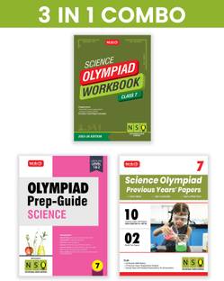 MTG Class-7 National Science Olympiad (NSO) Workbook, Prep-Guide & Previous Years Papers (PYQs) with Mock Test Paper (Set of 3 Books) - SOF Olympiad Books For 2025-26 Exam