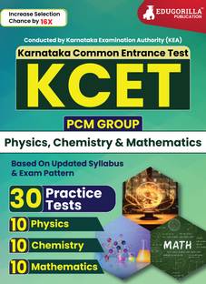 KCET ( Karnataka Common Entrance Test) : Engineering Entrance Exam  - 2024 : 30 Practice Tests of Physics, Chemistry and Mathematics (1800 Solved Questions) with Free Access To Online Tests