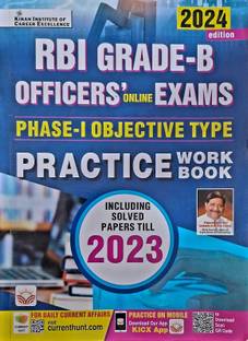 RBI Grade B Officers Online Exam Phase I (Objective Type) Practice Work Book (English Medium) (5026) 2024