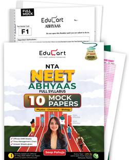 Educart NEET Abhyaas 10 Mock Papers 2025 Booklets (Full Syllabus Mocks)