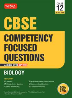 MTG CBSE Competency Focused Questions Class 12 (With Mcqs & Case/Statement Based Questions) Biology For 2025 Exam