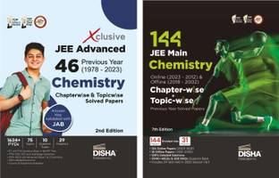 Combo Chemistry 144 JEE Mains & 46 JEE Advanced Previous Year (1978 - 2023) Chapterwise & Topicwise Solved Papers (set of 2 Books) | IIT-JEE PYQ Question Bank in NCERT Flow with 100% Detailed Solutions for JEE 2024 & 2025
