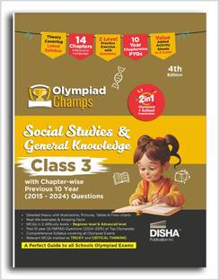 Olympiad Champs Social Studies & General Knowledge Class 3 with Chapter-wise Previous 10 Year (2015 - 2024) Questions 4th Edition | Complete Prep Guide with Theory, PYQs, Past & Practice Exercise |
