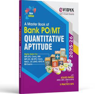 eVidya Master book of IBPS Bank PO/MT Quantitative Aptitude 2023  - IBPS PO - CLERK, IBPS RRB, IBPS SO, SBI PO - Clerk, NIACL, LIC AAO - ADO & RBI Exams