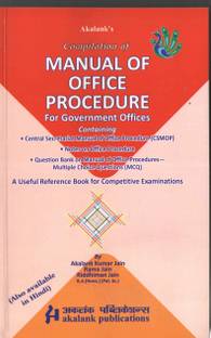 Akalanks COMPILATION OF MANUAL OF OFFICE PROCEDURE for Government Offices (CSMOP NOTES MCQ)