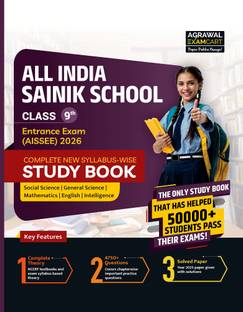Examcart Sainik School Class 9 Entrance Exam 2026 Study Guide Book | Latest AISSEE Paper Pattern | 4750+ Chapterwise Questions & 2025 Solved Paper (English Medium)