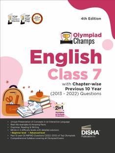 Olympiad Champs English Class 7 with Chapter-Wise Previous 10 Year (2013 - 2022) Questions Complete Prep Guide with Theory, Pyqs, Past & Practice Exercise